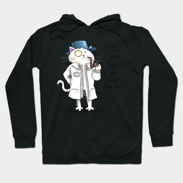 Dapper Cat - Lab Coats Hoodie by johnnybuzt